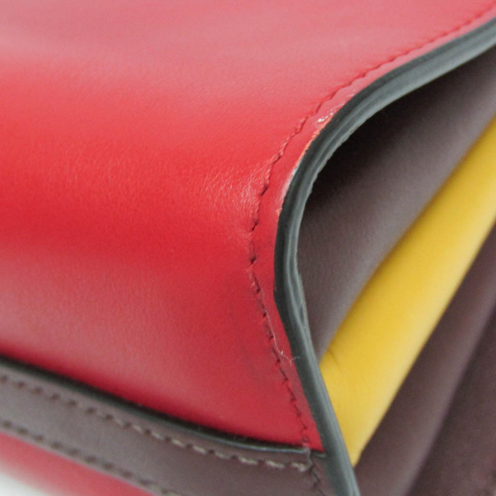 PRADA Red Leather Shoulder Bag - Picture 8 of 16